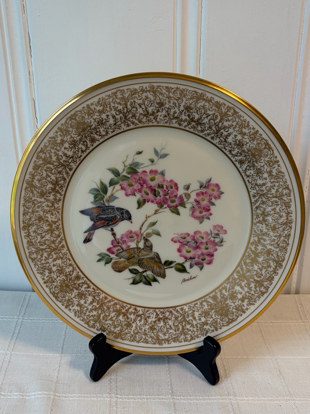 Lenox Limited Edition Floral Bird Plate